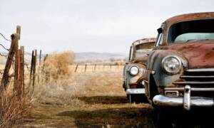 two rusty vehicles woodside credit