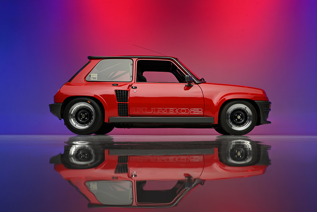 The Renault R5 Turbo II, winner of the January 2024 “Best of Show” at Barrett-Jackson auctions.