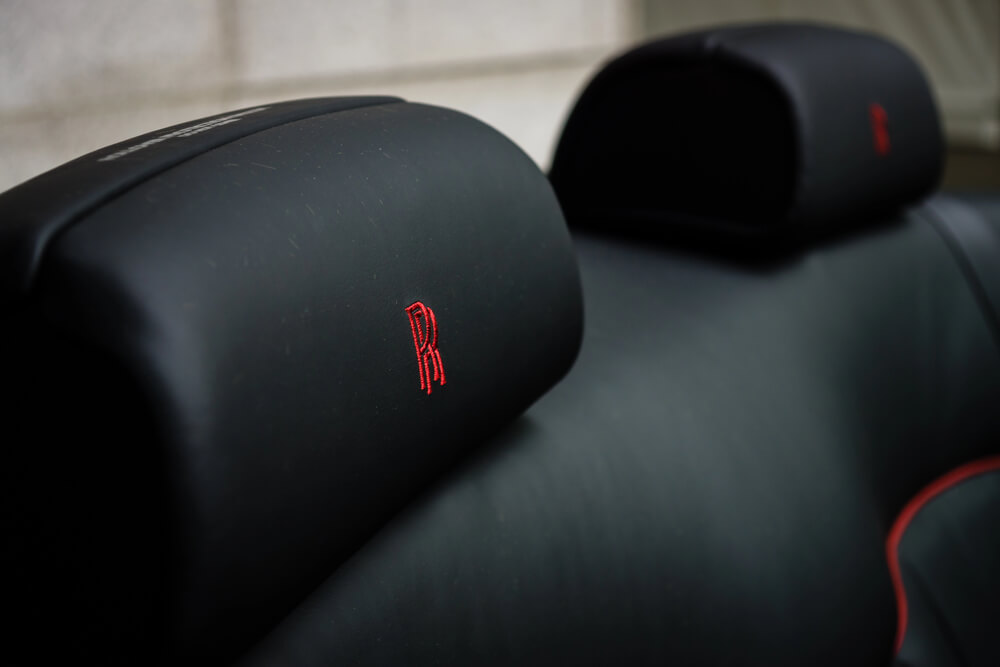 rolls-royce red and black interior