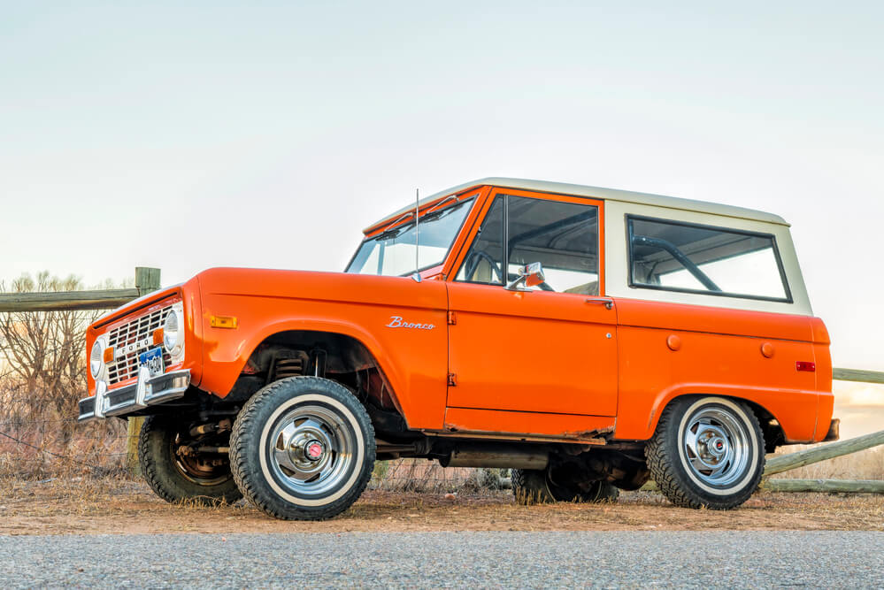 Classic Bronco in orange