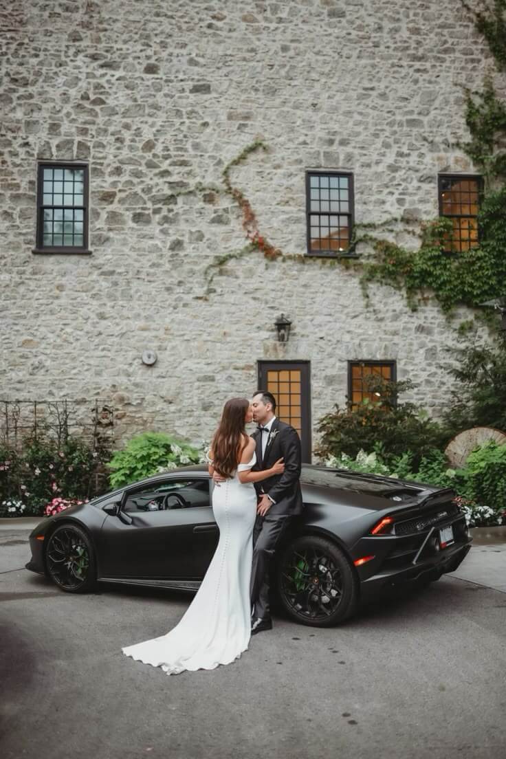 Exotic car for wedding