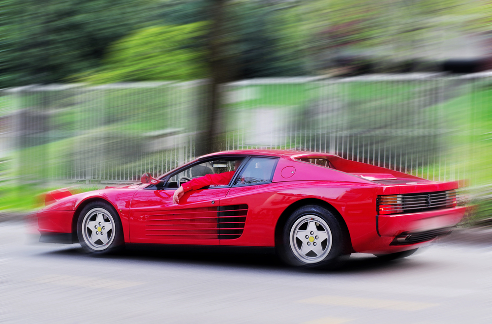1980s Ferrari Testarossa in Red