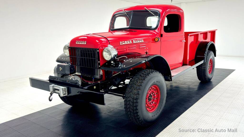 Red Dodge Power wagon