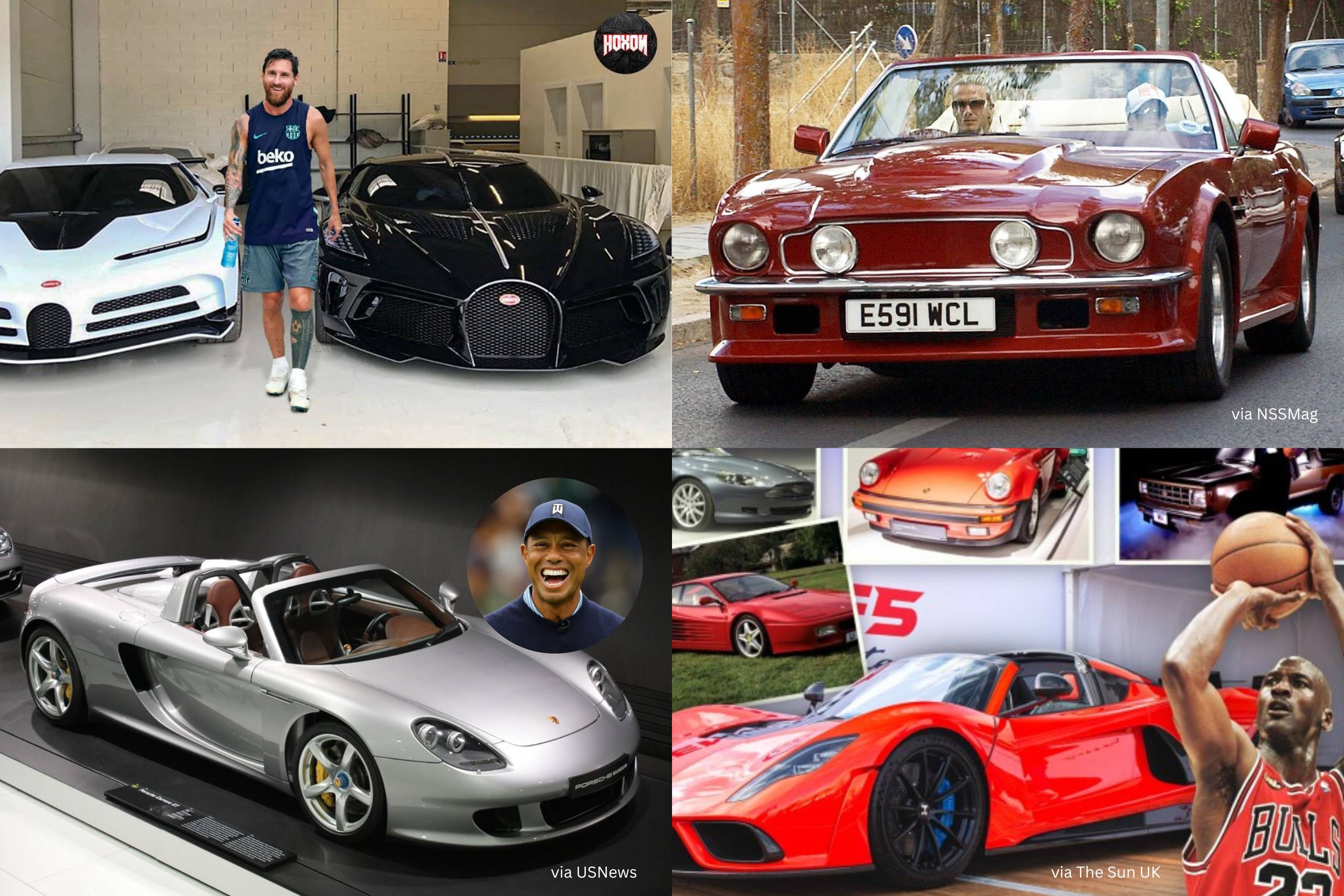 sporting icons and exotic cars