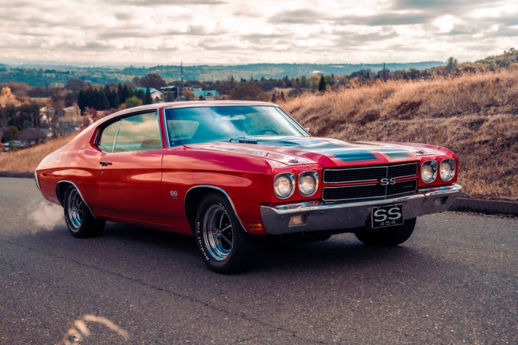 Chevrolet Camaro SS in red