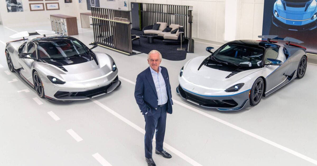 Pininfarina Battista CEO Per Svantesson with Electric Vehicles