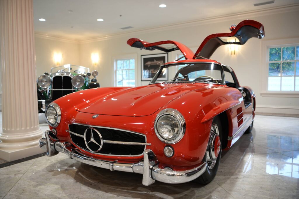 Rare red Mercedes Benz 300 SL Gullwing