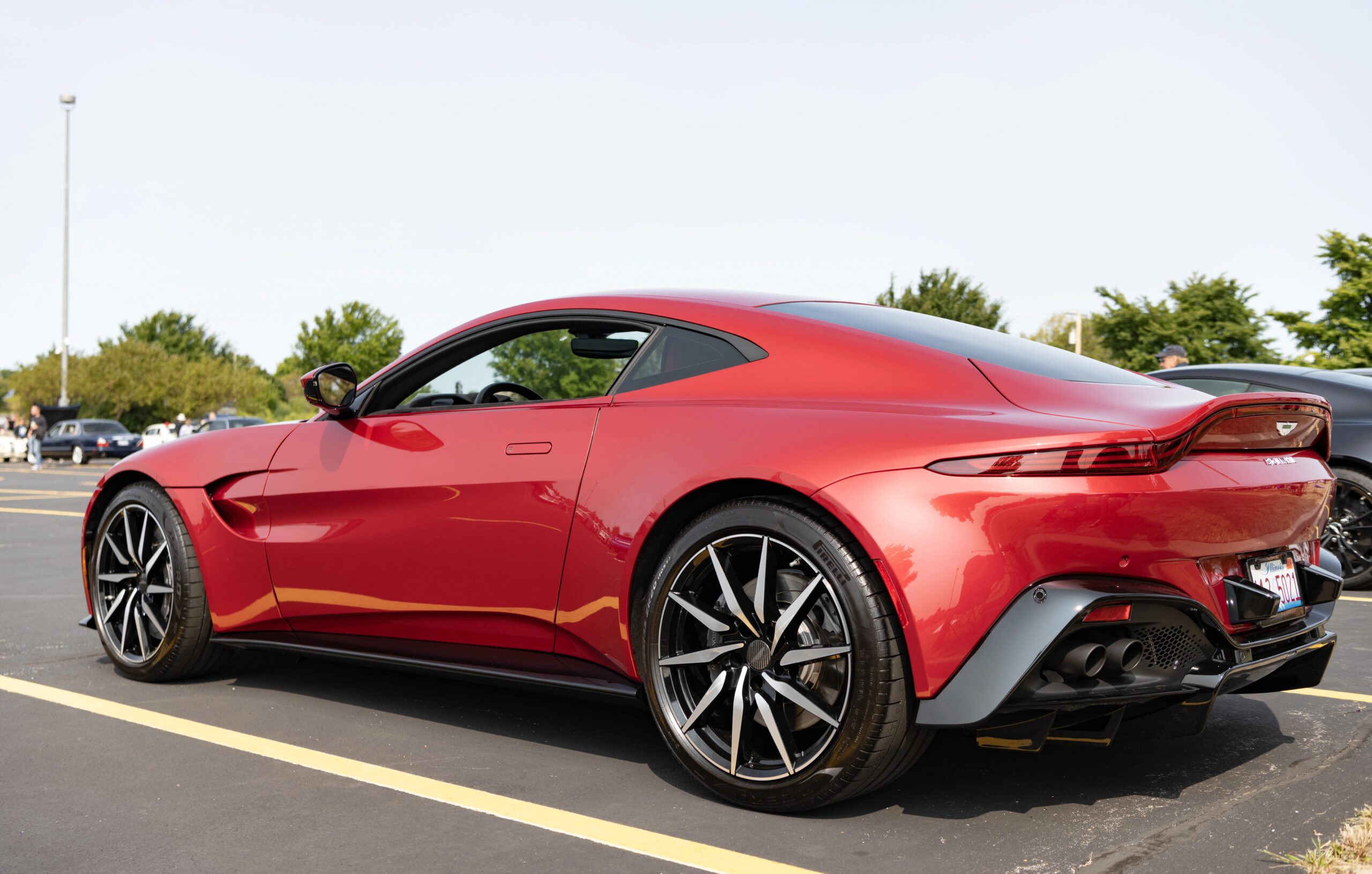 Red Aston Martin Vantage modern exotic car loan