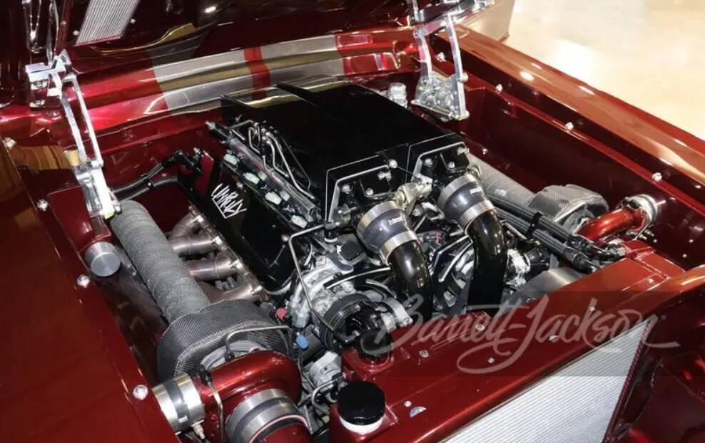 Engine of Ford Mustang Eleanor available for auction at Barrett-Jackson Palm Beach
