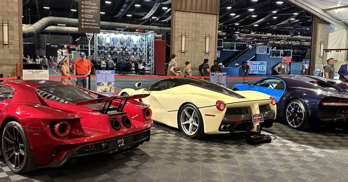 collector cars at barrett-jackson auction