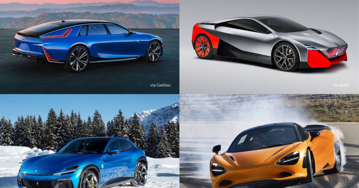 Mclaren, BMW, Cadillac, Lamborghini new vehicles