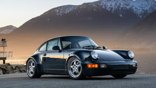Classic widebody Porsche in black