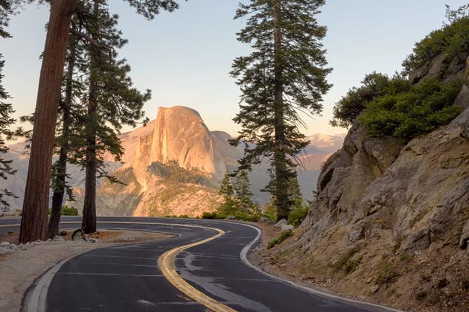 Glacier point lookout at Yosemite national park