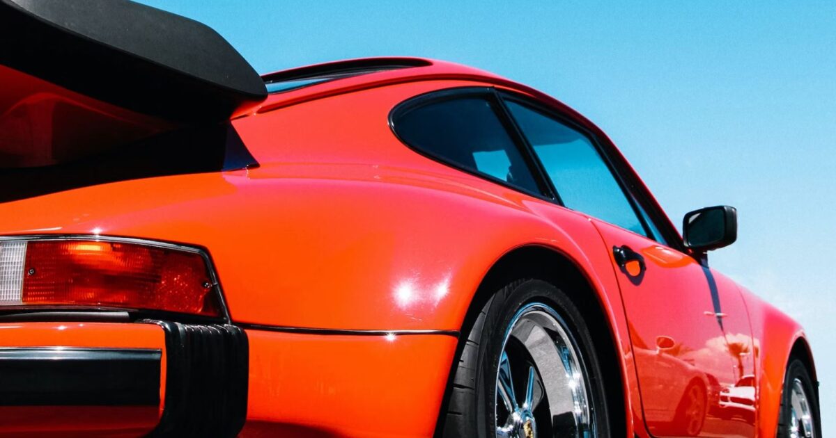 porsche 911 in red