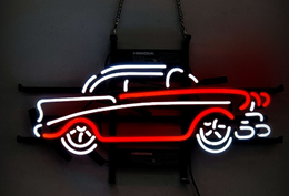 neon car sign