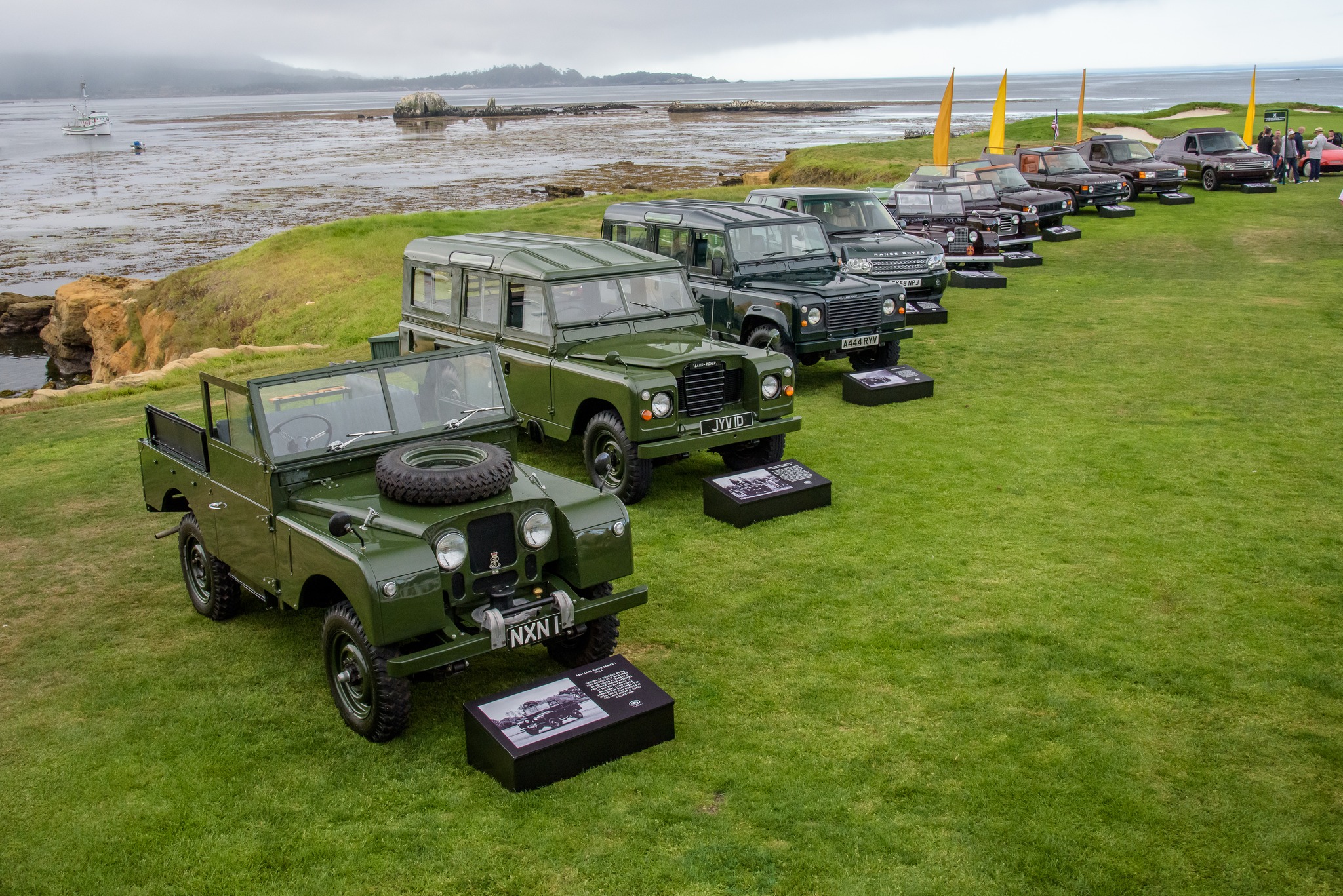 queen elizabeth fleet land rovers