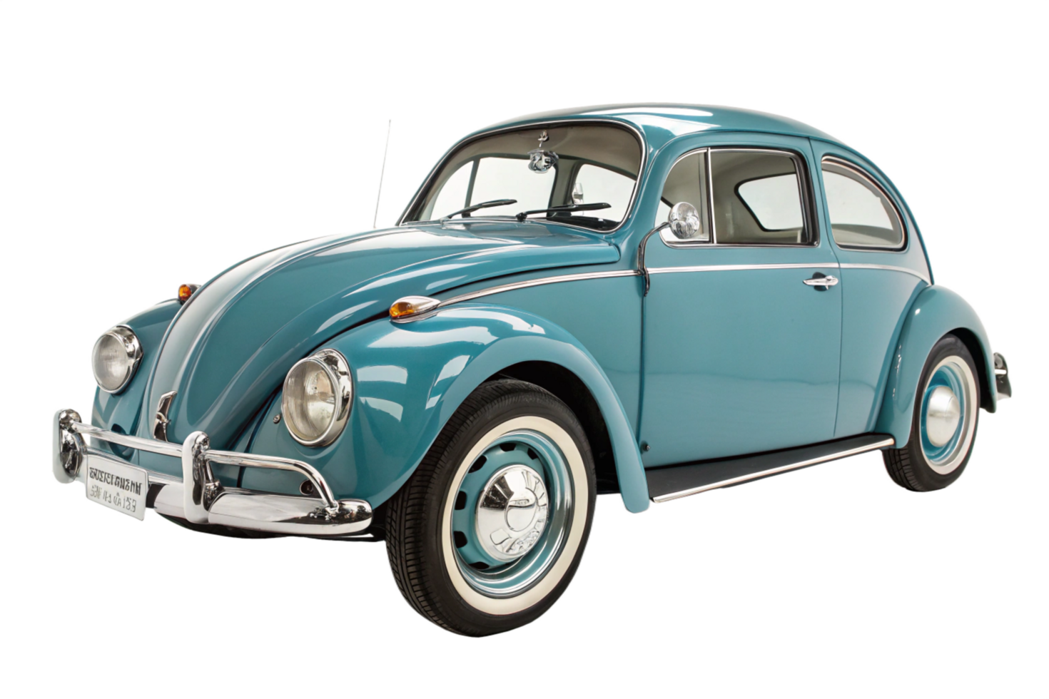 classic-volkswagen-beetle-teal-vintage-car-automotive-free-png
